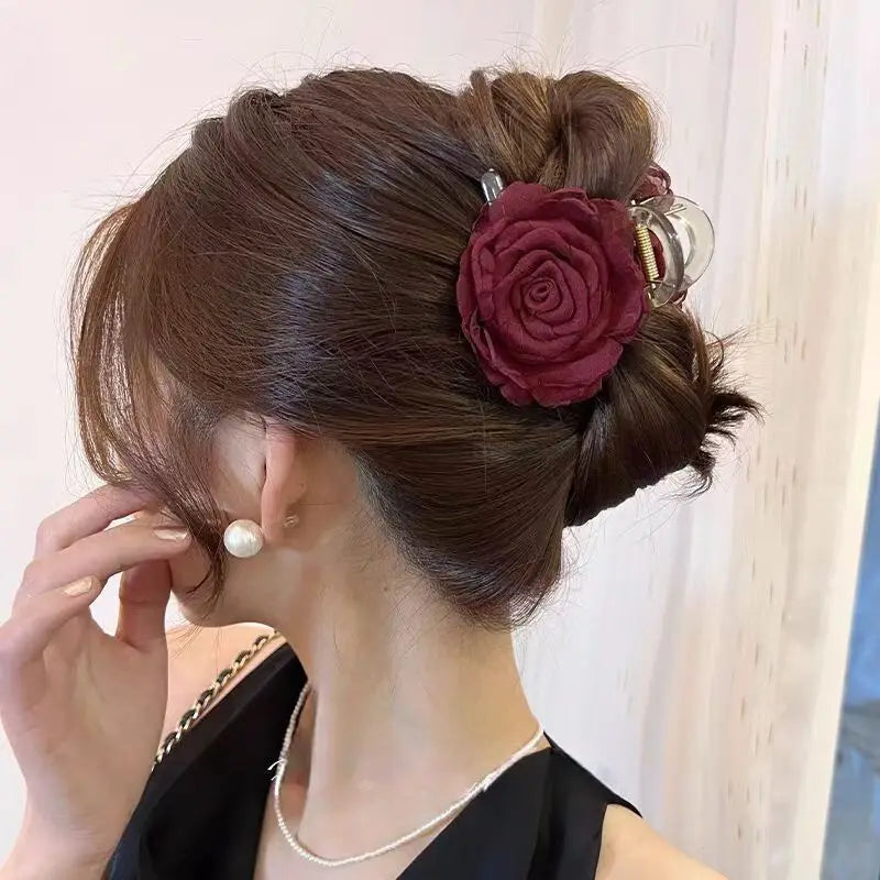Pince à cheveux vintage fleur