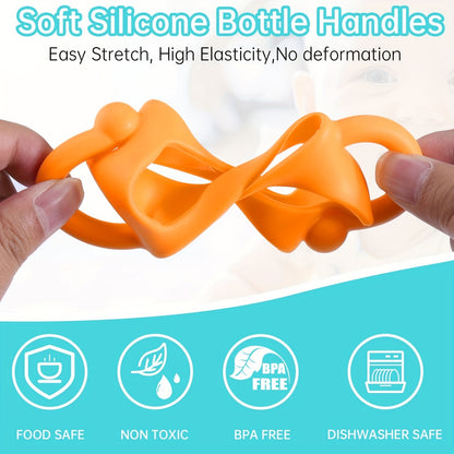 Poignées de biberon en silicone – Aide à l’apprentissage