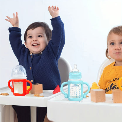 Poignées de biberon en silicone – Aide à l’apprentissage