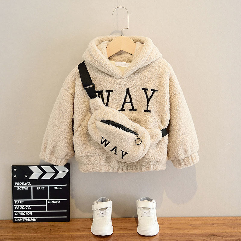 Ensemble pull côtelé et banane assortie