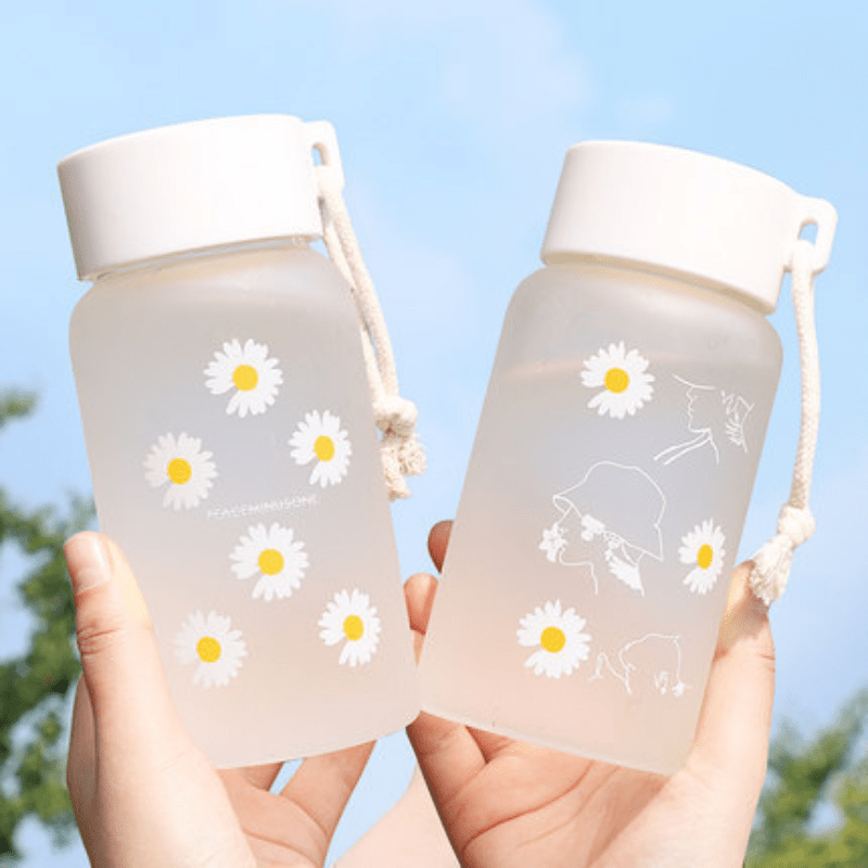 Gourde transparente marguerite – 520 ml (17.6 oz)