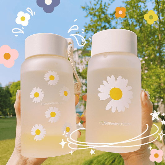 Gourde transparente marguerite – 520 ml (17.6 oz)