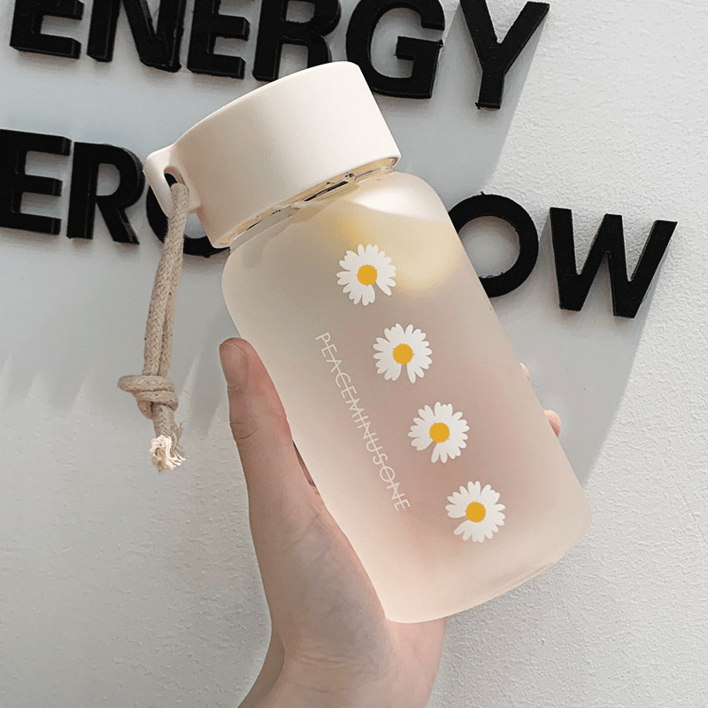 Gourde transparente marguerite – 520 ml (17.6 oz)