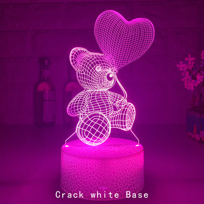 Lampe LED 3D en Acrylique – Veilleuse USB Néon