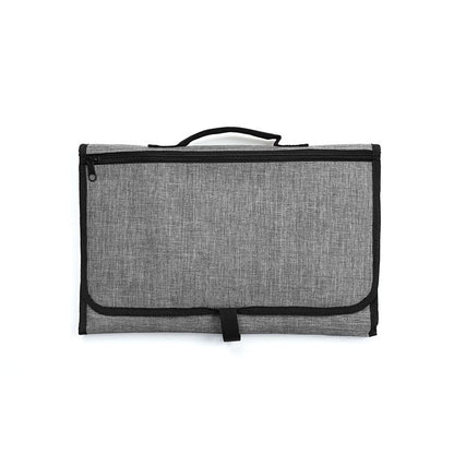 Tapis à Langer Bébé Portable – Pliable, Imperméable & Lavable | Matelas de Voyage + Sac de Rangement
