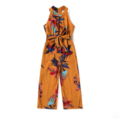 Tenue Assortie Mère-Fille – Combinaison Imprimée "Trésor de Maman"