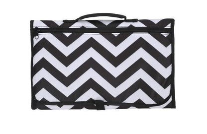 Tapis à Langer Bébé Portable – Pliable, Imperméable & Lavable | Matelas de Voyage + Sac de Rangement