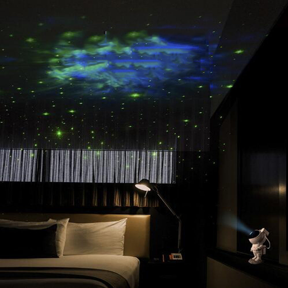 Projecteur Galaxie Astronaute – Veilleuse LED USB Ciel Étoilé | Lampe Ambiance Chambre
