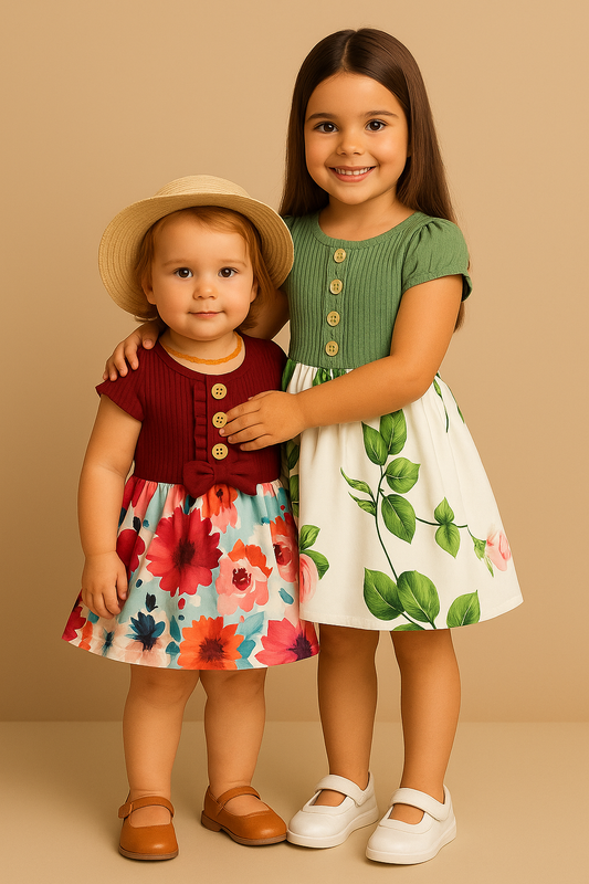 Robe d'été mignonne et confortable – Pour bébés et jeunes filles