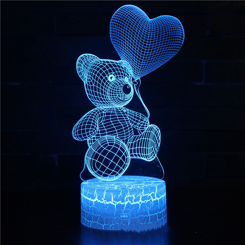 Lampe LED 3D en Acrylique – Veilleuse USB Néon