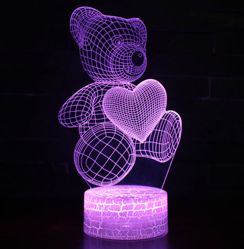 Lampe LED 3D en Acrylique – Veilleuse USB Néon
