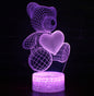 Lampe LED 3D en Acrylique – Veilleuse USB Néon