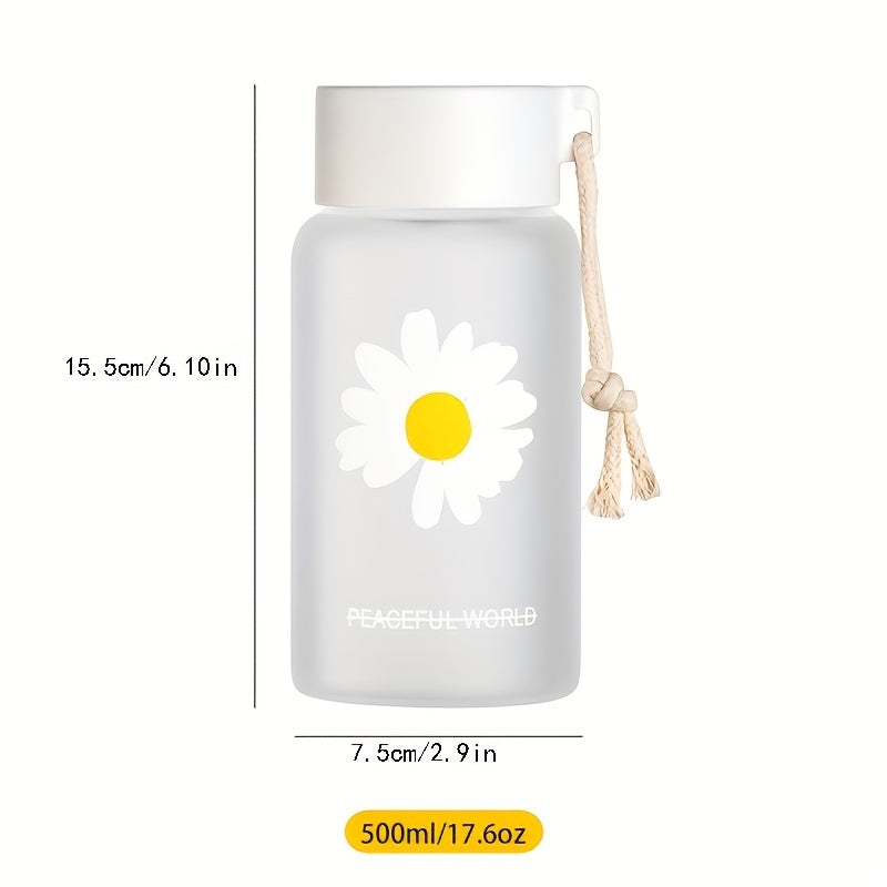 Gourde transparente marguerite – 520 ml (17.6 oz)