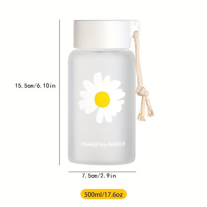 Gourde transparente marguerite – 520 ml (17.6 oz)
