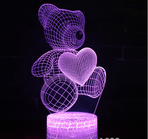 Lampe LED 3D en Acrylique – Veilleuse USB Néon