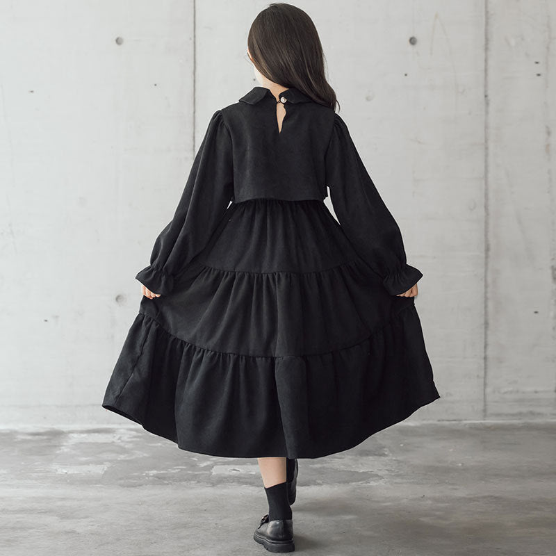 Robe en Velours Côtelé pour Fille – Chaude, Épaisse et Stylée