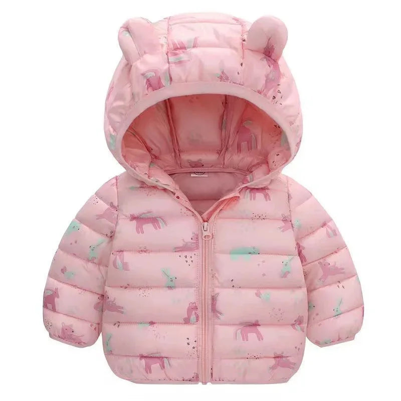 Doudoune chaude à capuche – Enfants 1 à 5 ans