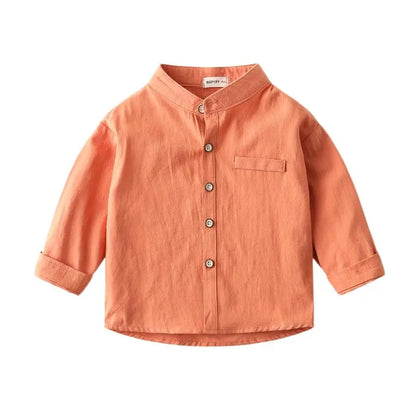 Chemise garçon en coton – Haut doux et décontracté