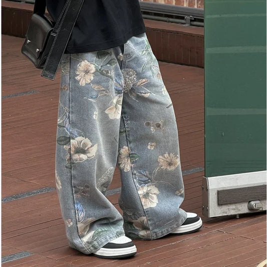 Jean droit garçon  – Style college streetwear coréen