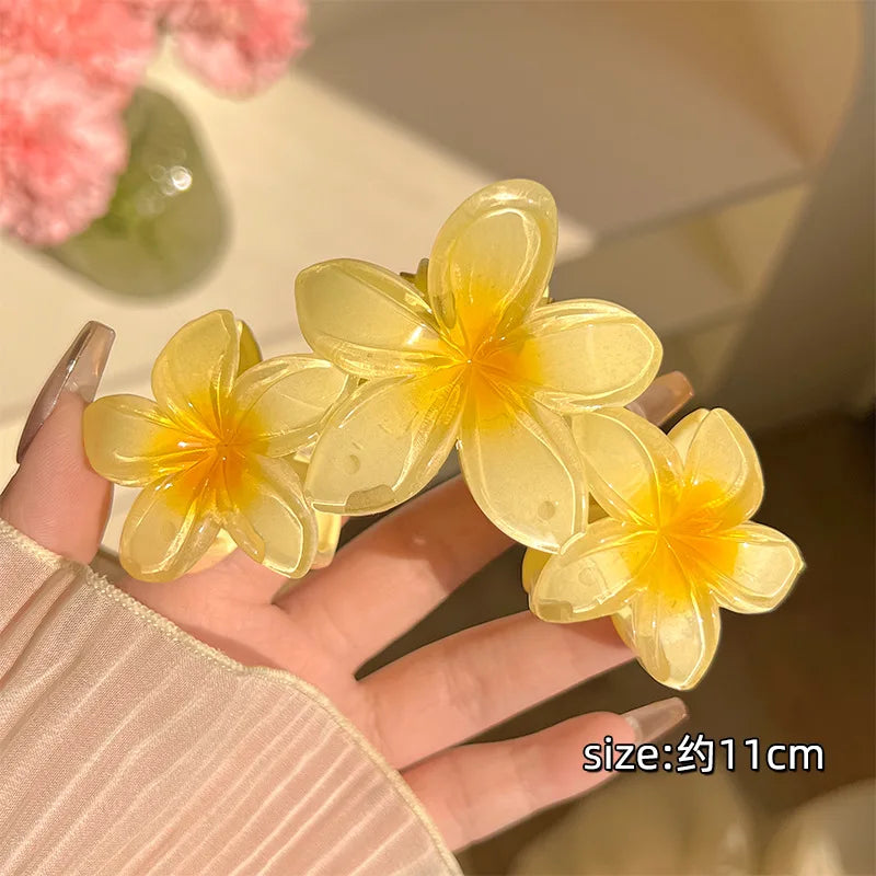Grande pince à cheveux fleur – Élégante & colorée