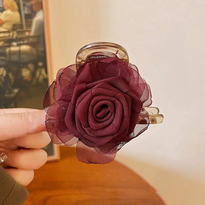Pince à cheveux vintage fleur