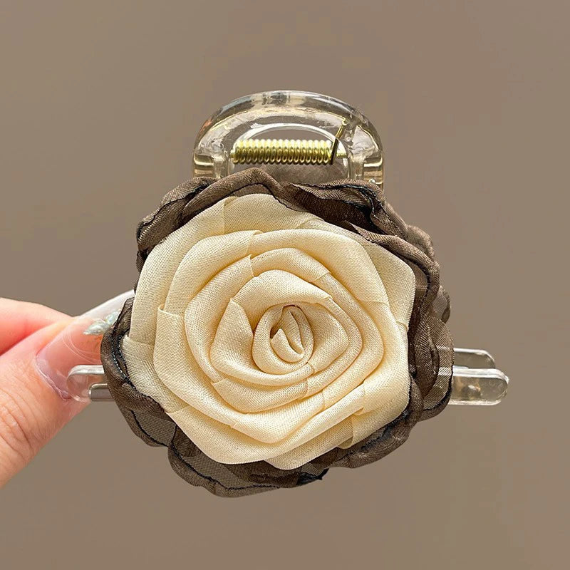 Pince à cheveux vintage fleur
