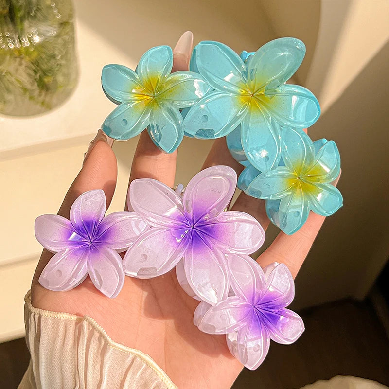 Grande pince à cheveux fleur – Élégante & colorée