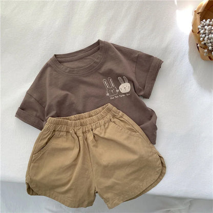 T-shirt Garçon Été – Motif Lapin Mignon | 2 à 8 ans