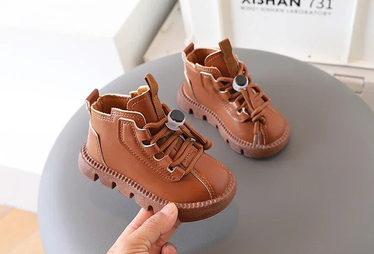 Bottines Enfant Unisexe – Style Mode à Lacets | Automne-Hiver
