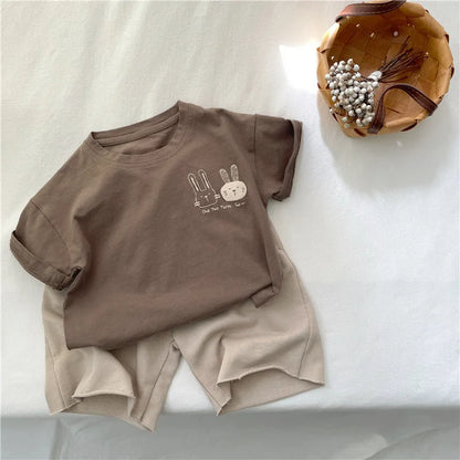 T-shirt Garçon Été – Motif Lapin Mignon | 2 à 8 ans