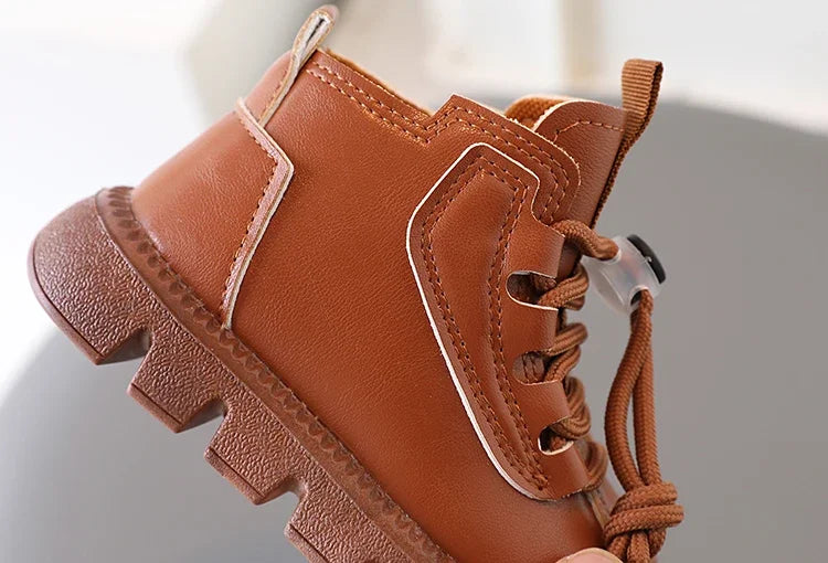 Bottines Enfant Unisexe – Style Mode à Lacets | Automne-Hiver