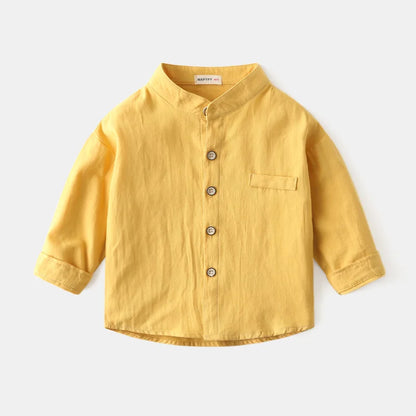 Chemise garçon en coton – Haut doux et décontracté