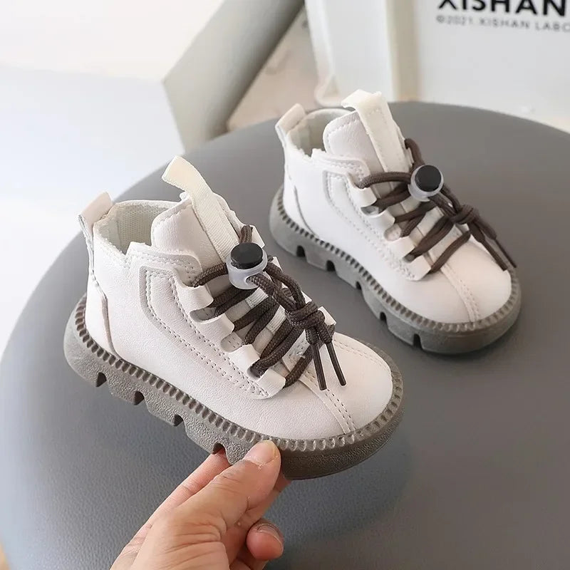 Bottines Enfant Unisexe – Style Mode à Lacets | Automne-Hiver