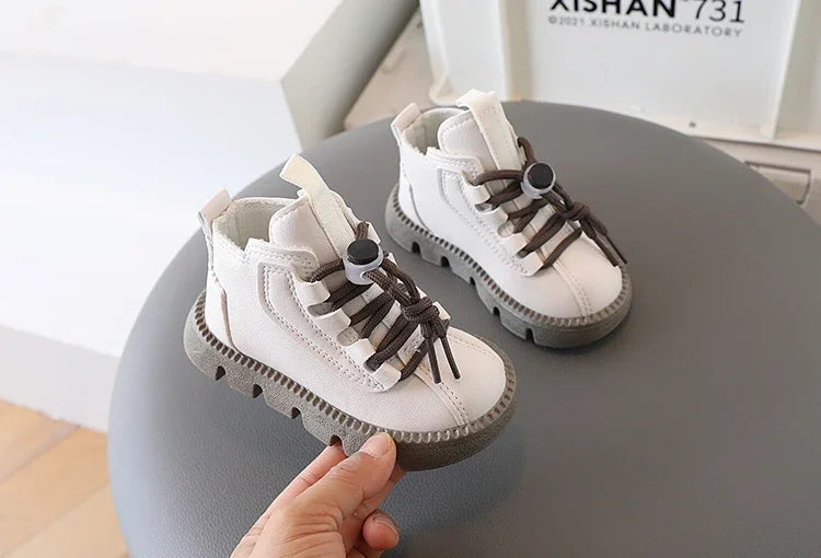 Bottines Enfant Unisexe – Style Mode à Lacets | Automne-Hiver
