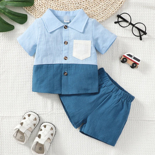 Ensemble 2 pièces bébé garçon – Style décontracté chic