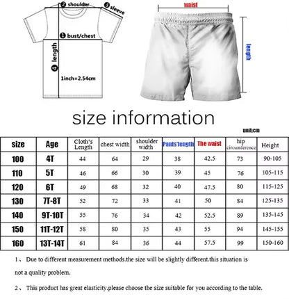 T-shirt garçon imprimé 3D – Look décontracté et stylé