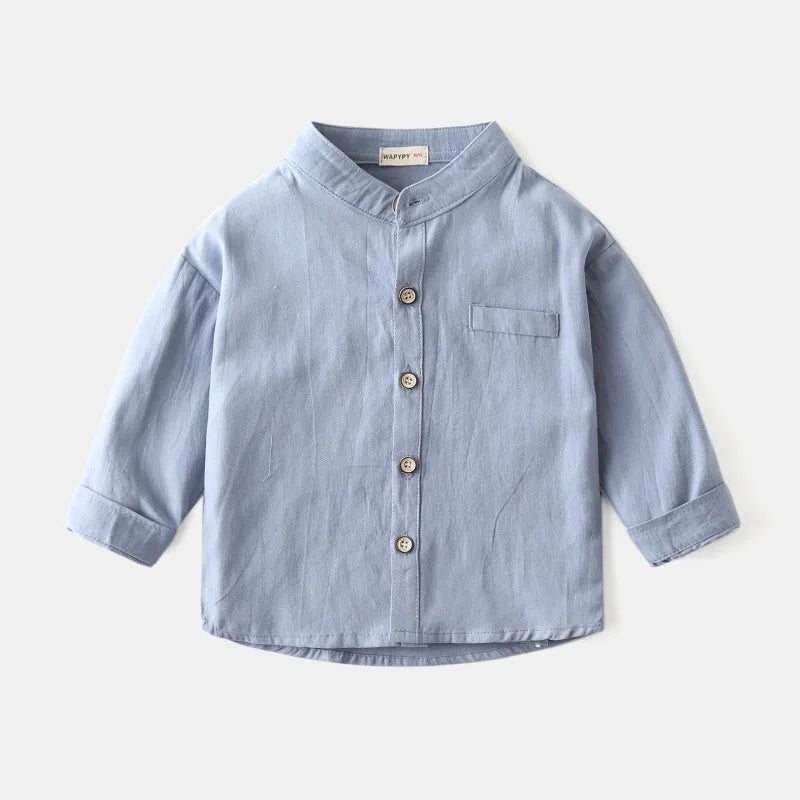 Chemise garçon en coton – Haut doux et décontracté