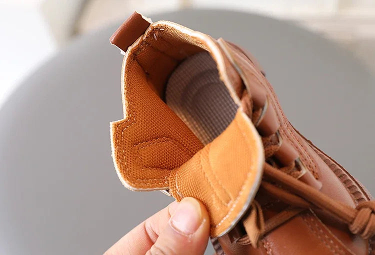 Bottines Enfant Unisexe – Style Mode à Lacets | Automne-Hiver