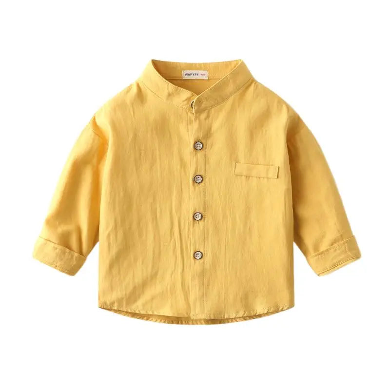 Chemise garçon en coton – Haut doux et décontracté
