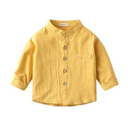 Chemise garçon en coton – Haut doux et décontracté
