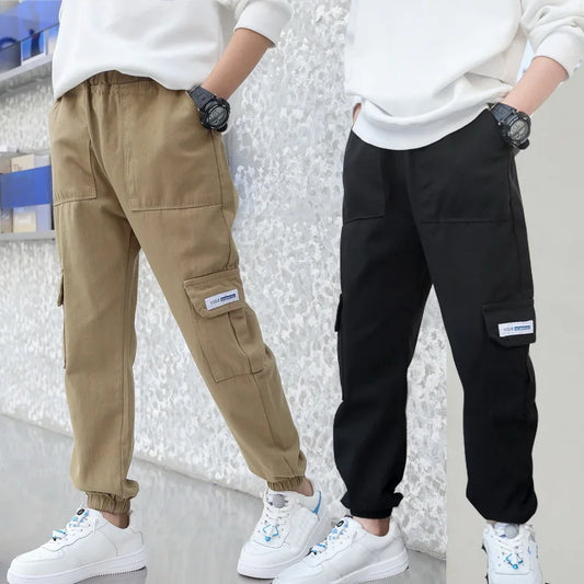 Pantalon cargo sarouel pour garçons – Style streetwear décontracté
