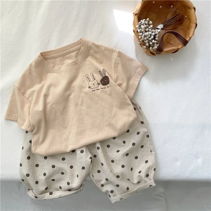 T-shirt Garçon Été – Motif Lapin Mignon | 2 à 8 ans