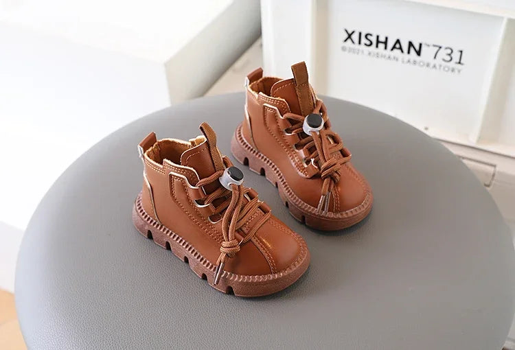 Bottines Enfant Unisexe – Style Mode à Lacets | Automne-Hiver