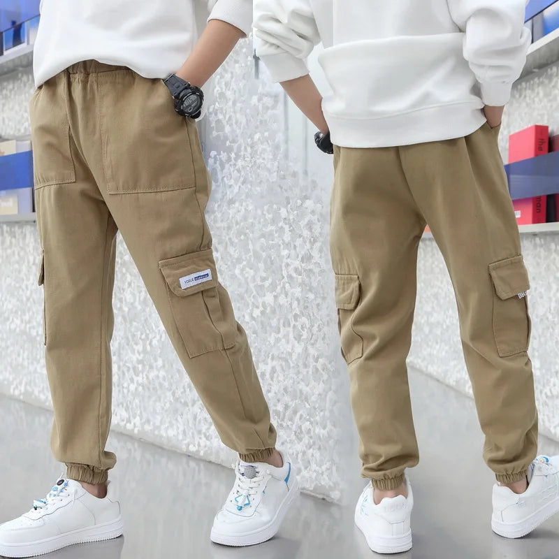 Pantalon cargo sarouel pour garçons – Style streetwear décontracté