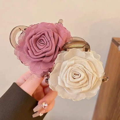 Pince à cheveux vintage fleur