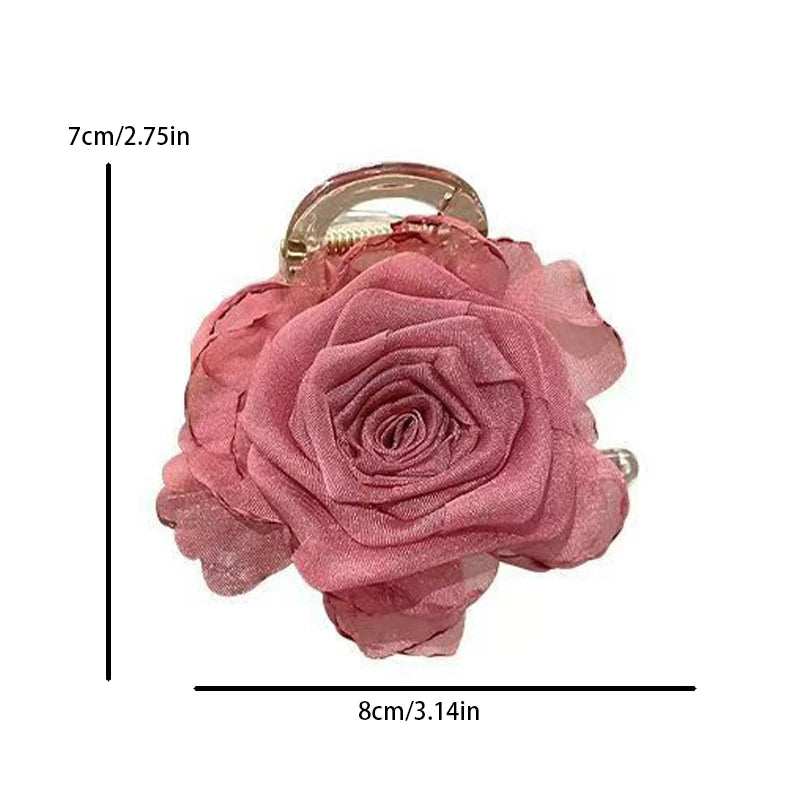 Pince à cheveux vintage fleur