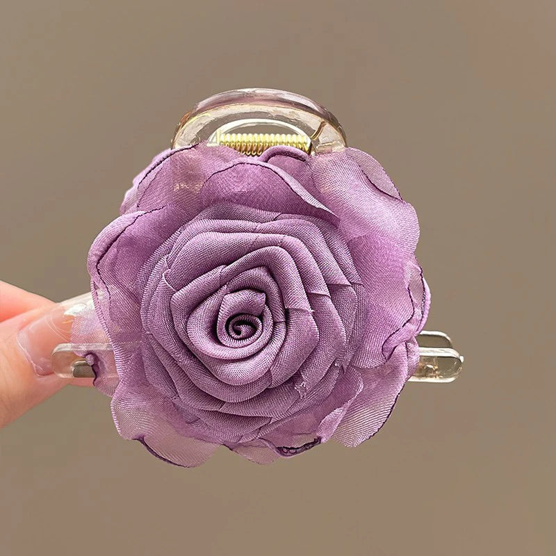 Pince à cheveux vintage fleur