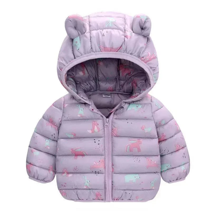 Doudoune chaude à capuche – Enfants 1 à 5 ans