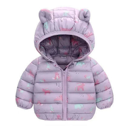 Doudoune chaude à capuche – Enfants 1 à 5 ans