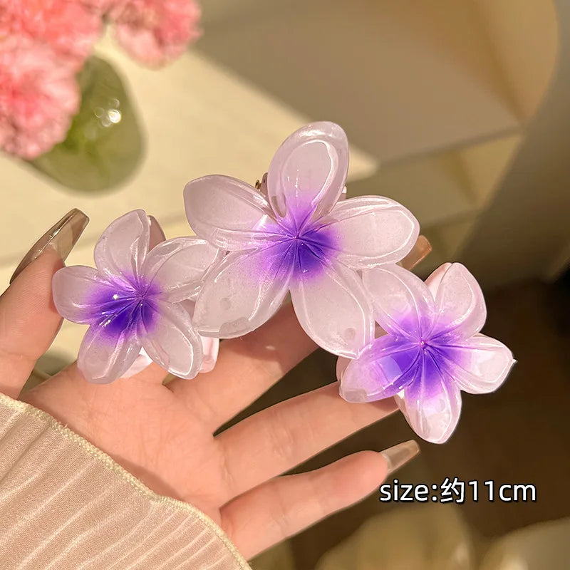 Grande pince à cheveux fleur – Élégante & colorée